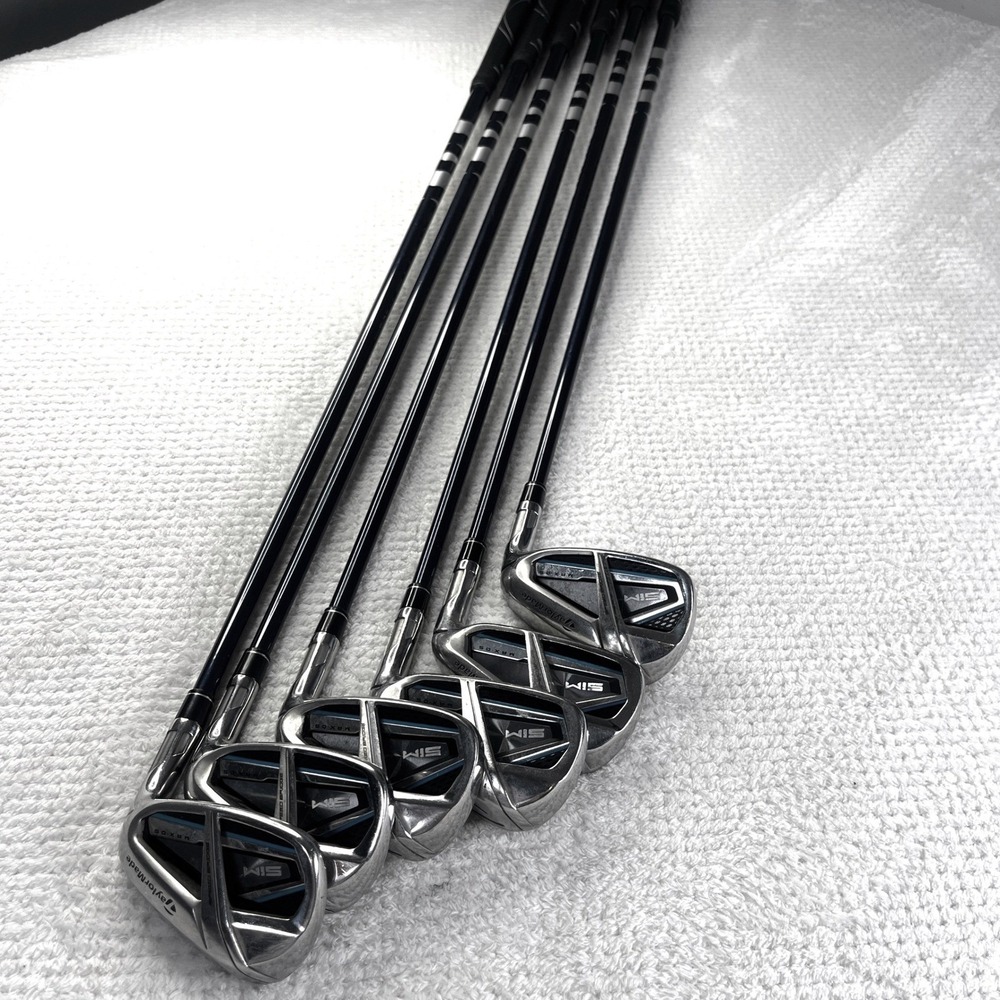 TaylorMade SIM MAX OS Iron Set 6-AW Graphite Shafts Right Handed Golf Clubs
